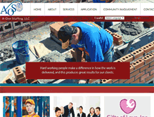Tablet Screenshot of aonestaffing.com